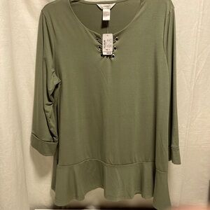 cj banks blouse NWT SZ 14W X